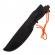 Cutit de vanatoare ideallstore®, jungle commander, negru, 27.5 cm, teaca textila inclusa