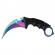 Cutit de vanatoare ideallstore, fade break, 19 cm, otel, multicolor