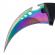 Cutit de vanatoare ideallstore, fade break, 19 cm, otel, multicolor