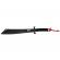 Maceta de vanatoare ideallstore®, asian level, 57 cm, otel inoxidabil, negru, teaca inclusa