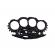 Rozeta de autoaparare ideallstore®, model fire dragon skin, 0.5 cm, negru