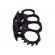 Rozeta de autoaparare ideallstore®, model fire dragon skin, 0.5 cm, negru
