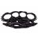 Rozeta de autoaparare ideallstore®, model fire dragon skin, 0.5 cm, negru