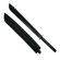 Sabie de vanatoare, ninja blade, maner metal, 83 cm, negru, teaca inclusa