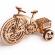 Puzzle 3d din lemn bicicleta