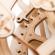 Puzzle 3d mecanic din lemn ceas cu pendul