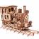 Puzzle 3d mecanic din lemn tren chug-chug