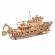 Puzzle 3d mecanic din lemn yacht