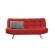 Canapea  extensibila cu 3 locuri Zen rosie 198*104 cm