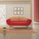 Canapea cu brate extensibile Dumi rosie 177*87*81 cm