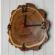 Ceas de perete din lemn cu diametrul 23 cm