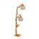 Lampadar din lemn Duo 135 cm cu raft