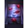 Tablou cu iluminare LED  60x90 cm Turnul Eiffle rosu
