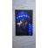 Tablou cu iluminare LED  60x90 cm negresa cu fluture argintiu