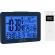 Statie meteo interior-exterior ecg ms 200 grey, senzor extern fara fir, lcd,