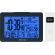 Statie meteo interior-exterior ecg ms 200 grey, senzor extern fara fir, lcd,