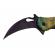Briceag de vanatoare ideallstore®, wild forest, model karambit, 20 cm, verde