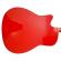 Chitara clasica din lemn ideallstore®, red raven, 95 cm, model cutaway, rosie, corzi incluse