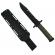 Cutit de vanatoare ideallstore®, jungle helper, negru, 34.5 cm, teaca inclusa