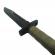 Cutit de vanatoare ideallstore®, jungle helper, negru, 34.5 cm, teaca inclusa