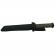 Cutit de vanatoare ideallstore®, jungle helper, negru, 34.5 cm, teaca inclusa