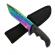 Cutit de vanatoare ideallstore®, safari mix, 23 cm, multicolor, teaca inclusa