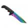 Cutit de vanatoare ideallstore®, safari mix, 23 cm, multicolor, teaca inclusa