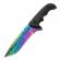 Cutit de vanatoare ideallstore®, safari mix, 23 cm, multicolor, teaca inclusa