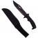 Cutit de vanatoare ideallstore®, tactical rambo, 32 cm, negru, teaca inclusa