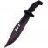 Cutit de vanatoare ideallstore®, tactical rambo, 32 cm, negru, teaca inclusa