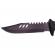Cutit de vanatoare ideallstore®, tactical rambo, 32 cm, negru, teaca inclusa