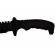 Cutit de vanatoare ideallstore®, tactical rambo, 32 cm, negru, teaca inclusa