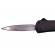 Mini briceag automat de vanatoare ideallstore®, futuristic blade, metalic, 13 cm, negru