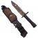 Cutit de vanatoare ideallstore®, jungle camo, verde, 32.5 cm, teaca inclusa