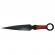 Set de vanatoare ideallstore®, sabie ninja path si set trei cutite de aruncat, otel inoxidabil, negru