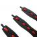Set trei cutite de aruncat ideallstore®, anarchy blades, otel inoxidabil, negru, 19 cm, teaca inclusa