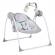Leagan electric cu conectare la priza Baby Swing+ Grey
