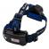 Lanterna de cap ideallstore®, hiking master, zoom, intensitate interschimbabila, aluminiu, albastru