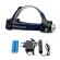 Lanterna de cap ideallstore®, hiking master, zoom, intensitate interschimbabila, aluminiu, albastru