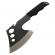 Topor ideallstore®, little viking, otel inoxidabil, negru, 26 cm, teaca inclusa
