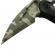 Topor ideallstore®, tactical camo, otel inoxidabil, verde, 40 cm, teaca inclusa
