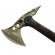Topor ideallstore®, tactical camo, otel inoxidabil, verde, 40 cm, teaca inclusa
