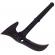 Topor ideallstore®, tactical adventure, otel inoxidabil, negru, 41 cm, teaca inclusa
