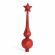 Ornament pentru vârful pomului de Craciun - 18,5 cm, rosu - 58062C