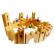Set constructie castelul cavalerilor 10 piese din lemn