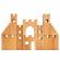 Set constructie castelul cavalerilor 10 piese din lemn