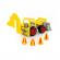 Excavator cu incarcator construck, 38x16x22 cm, polesie
