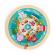 Puzzle rotund din lemn cu 2 fete meseriile hape