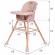 Scaun de masa 4 in 1 kidwell eatan wood pink