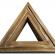 Raft triunghiular trio lemn 38-31-25 cm